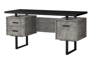 Computer Desk For Home Office, Laptop, Left, Right Set - Up, Storage Drawers, Contemporary & Modern by Couch.com