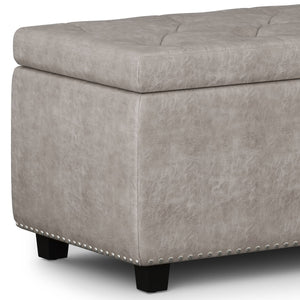 Hamilton - Upholstered Storage Ottoman by Couch.com
