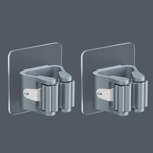 2/4PCS Home Storage Rack Bathroom Suction Hanging Pipe Traceless Hooks Wall Mounted Mop Organizer Holder Waterproof Broom Hanger Storage Rack Bathroom Suction Hanging Pipe Traceless Hooks Wall Mounted Mop Organizer Holder