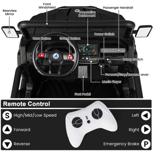 24V Ride On Kids Car with Dump Bed and Remote Control-Black