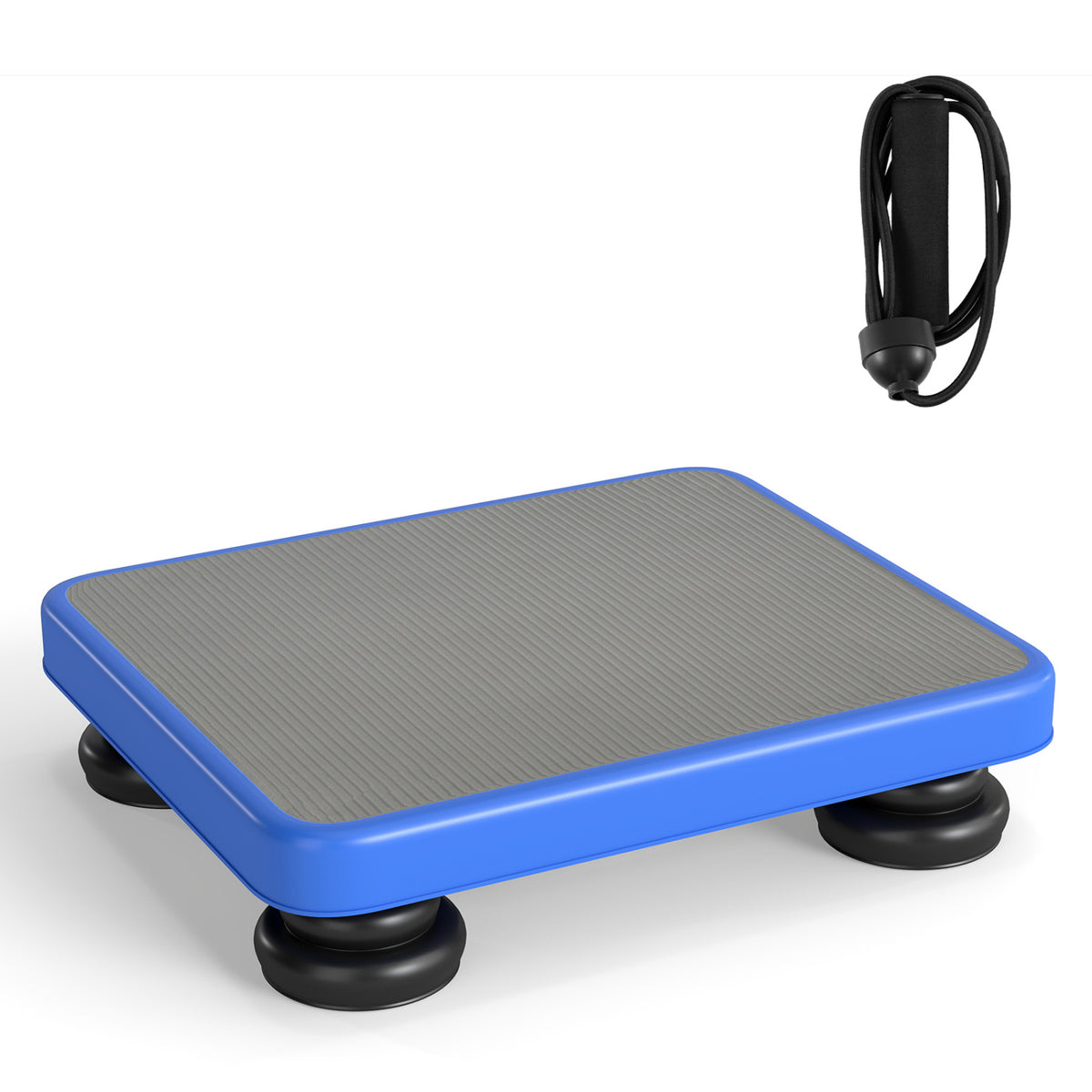 24x20" Kids Rebounder Bouncing Board with Elastic Rope for Ages 3+-Blue
