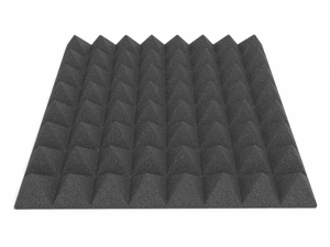 3 Inch Acoustic Foam Pyramid Style Panels - 13 Color Options