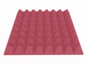3 Inch Acoustic Foam Pyramid Style Panels - 13 Color Options