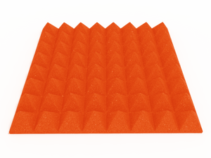 3 Inch Acoustic Foam Pyramid Style Panels - 13 Color Options