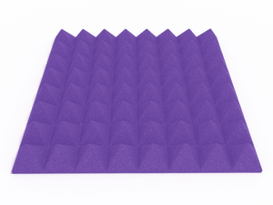 3 Inch Acoustic Foam Pyramid Style Panels - 13 Color Options