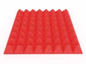 3 Inch Acoustic Foam Pyramid Style Panels - 13 Color Options