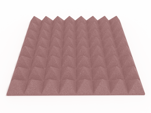 3 Inch Acoustic Foam Pyramid Style Panels - 13 Color Options
