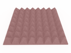 3 Inch Acoustic Foam Pyramid Style Panels - 13 Color Options