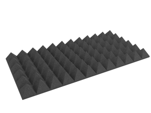 4 Inch Acoustic Foam Pyramid Style Panels - 13 Color Options