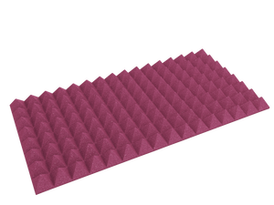 3 Inch Acoustic Foam Pyramid Style Panels - 13 Color Options