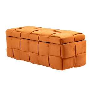 Upholstered Storage Ottoman With Safety Hinge by Couch.com