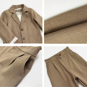 new Korean children's clothing men and women children suit suit casual two-piece tide handsome cute wind