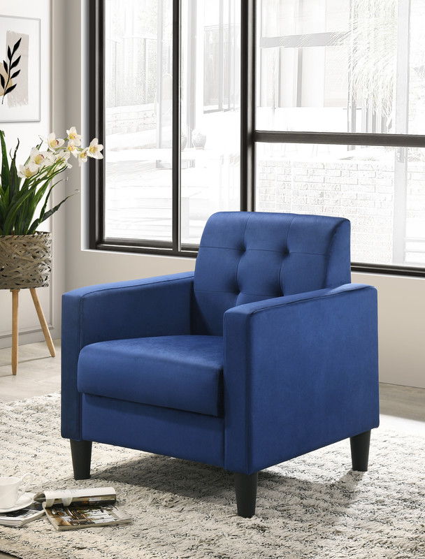 Hale - Velvet Accent Armchair With Tufting by Couch.com
