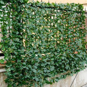 Faux Ivy Leaf Decorative Privacy Fence-59 x 118 Inch