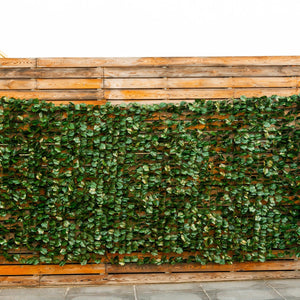 Faux Ivy Leaf Decorative Privacy Fence-59 x 118 Inch