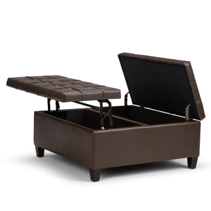 Harrison - Upholstered Coffee Table Storage Ottoman by Couch.com