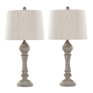 Winston - Farmhouse Poly Table Lamp (Set of 2) by Couch.com