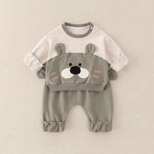 Pure Cotton Romper Set For Boys Cute Childrens Clothing Baby Boy Outfits