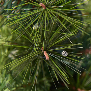 LED Christmas Tree with Red Berries Pine Cones-4 Feet