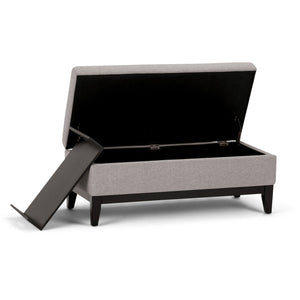 Oregon - Contemporary Storage Ottoman Bench With Tray by Couch.com