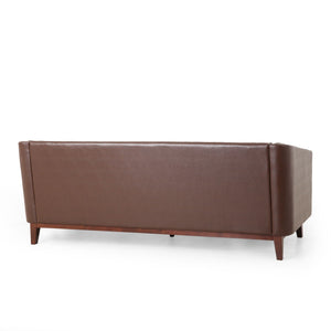 PU Sofa, Tufted Back, Solid Wood Legs, Living Room And Study by Couch.com