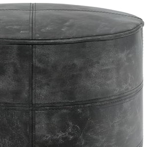 Connor - Handcrafted Round Pouf by Couch.com