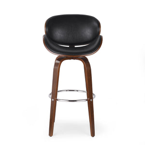 Lumos - Mid Century Modern Upholstered Swivel Barstool by Couch.com