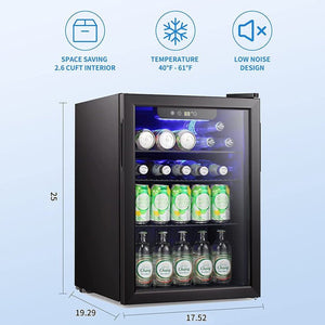2.6 Cu.ft Wine Cooler/Cabinet Beverage Refrigerator W5870BH