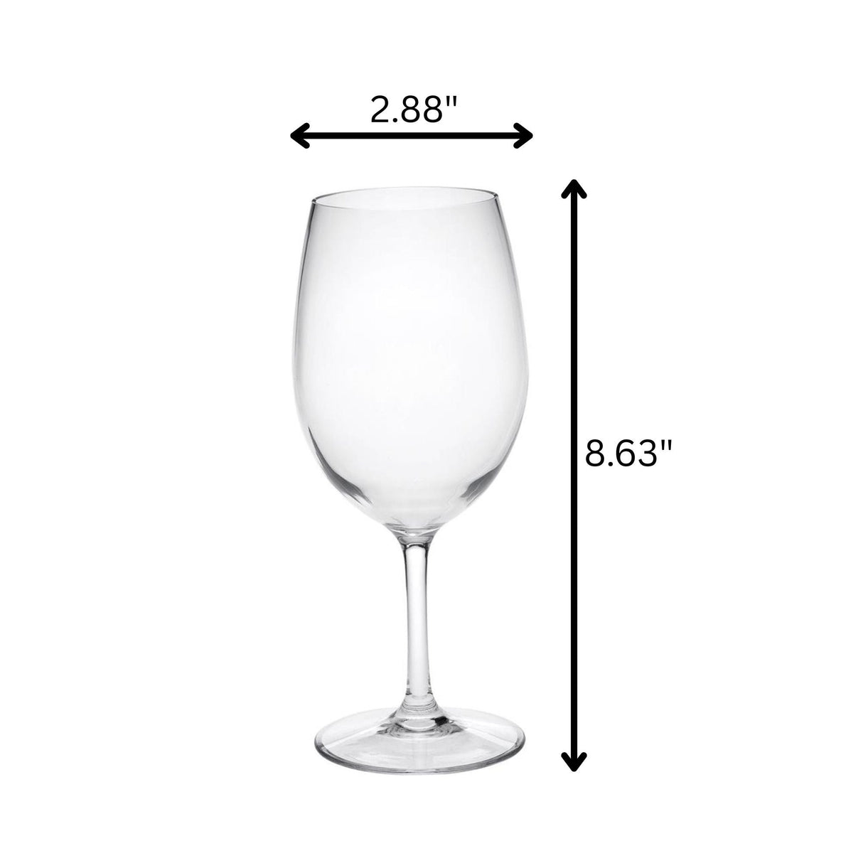 Leadingware Unbreakable Tritan Wine Glass (Set of 4), 20Oz, Bpa Free - Clear by Couch.com