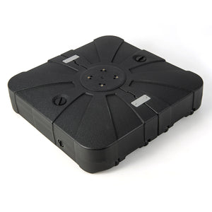 260 lbs Offset Patio Umbrella Base with Wheels Sand Water Filled