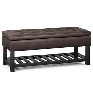 Cosmopolitan - Storage Ottoman Bench With Open Bottom by Couch.com