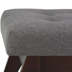 Draper - Upholstered Mid Century Tufted Ottoman Bench by Couch.com
