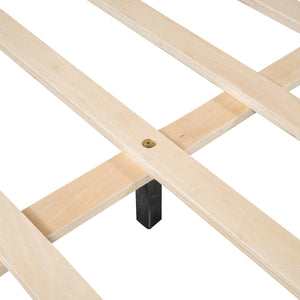 Upholstered Platform Bed Frame And Stylish Curve Shaped Design by Couch.com