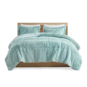 Twin/Twin XL Shaggy Long Fur Comforter Mini Set