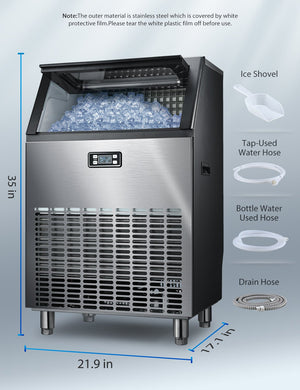 265LBS Freestanding Commercial Ice Maker