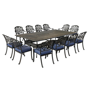 Rectangular Metal Dining Set With Cushions by Couch.com