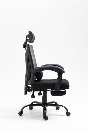 Ergonomic Office Chair, Desk Chair With Adjustable Lumbar Support, High Back Mesh Chair With Wheels, Executive Chair For Home Office - Black by Couch.com