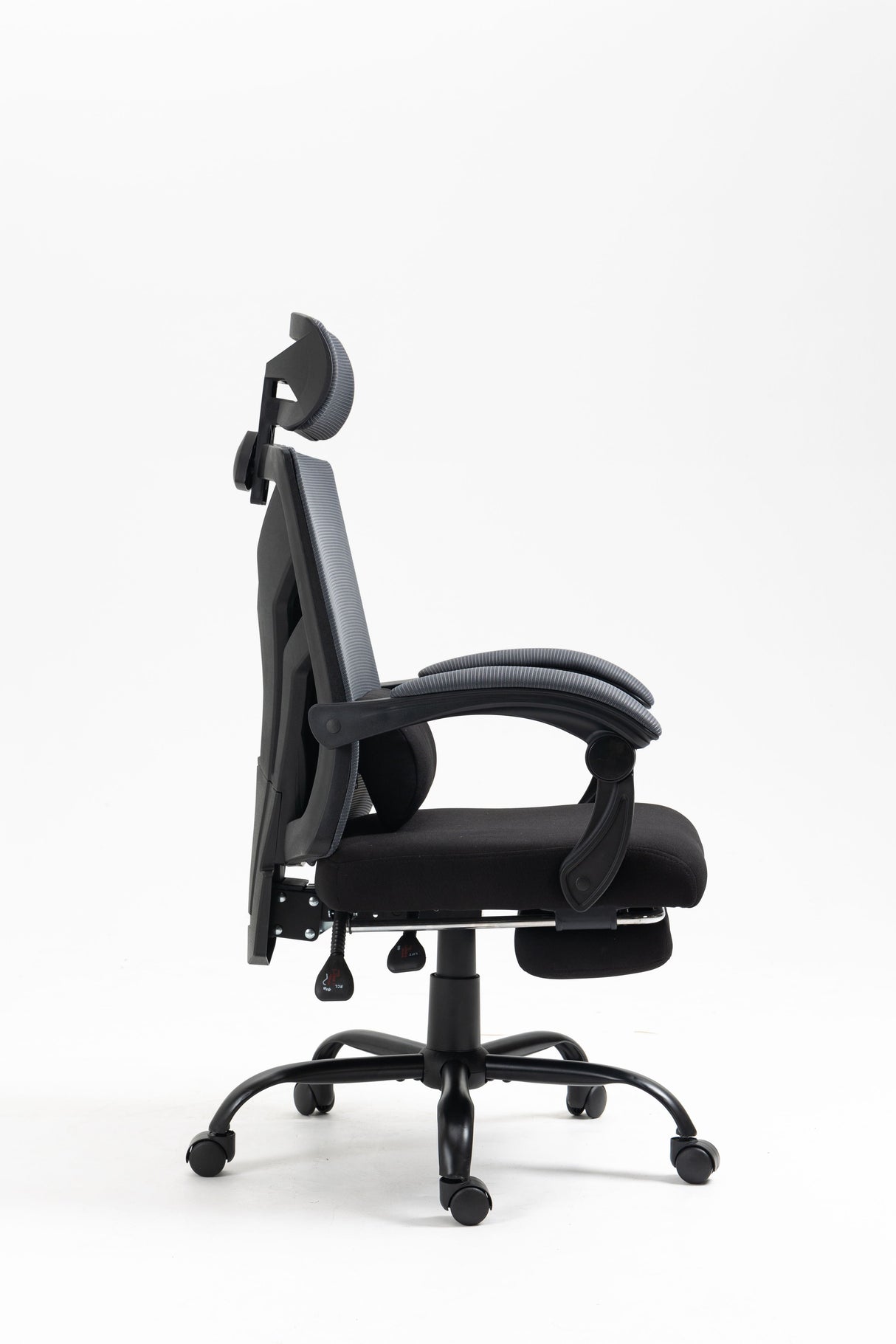 Couch.com Ergonomic Office Chair, Desk Chair With Adjustable Lumbar Support, High Back Mesh Chair With Wheels, Executive Chair For Home Office Black, Adjustable, Fabric Construction, Black Finish by Couch.com