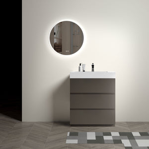 Alice - Bathroom Vanity With Sink, Large Storage Freestanding Bathroom Vanity For Modern Bathroom, One-Piece Sink Basin Without Drain And Faucet by Couch.com