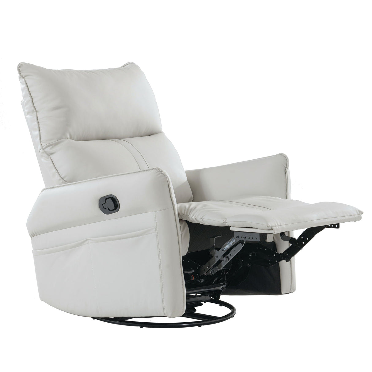 Rocking Recliner Chair, 360 Degree Swivel Nursery Rocking Chair, Glider Chair, Modern Small Rocking Swivel Recliner Chair For Bedroom, Living Room Chair Home Theater Seat, Phone Holder by Couch.com