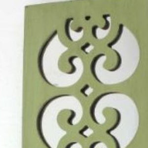 Green Wood Hanging Dimensional Sculpture