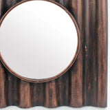 24" Bronze Square Metal Framed Accent Mirror