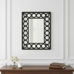Black Square Accent Mirror