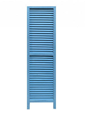 67" Black Wood Folding Three Panel Screen Room Divider