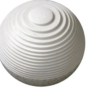 12" White Sandstone Garden Stone