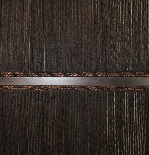 72" Brown Folding Three Panel Screen Room Divider