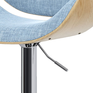 Marana - Handcrafted Bentwood Adjustable Swivel Bar Stool by Couch.com