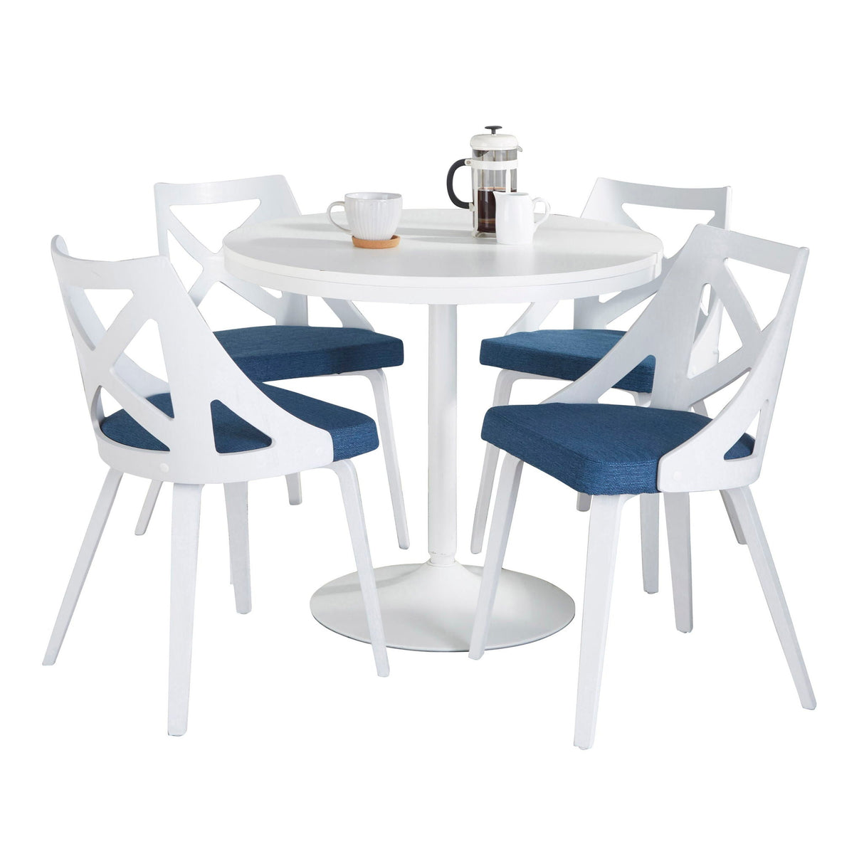 Dakota Charlotte - 5 Piece Contemporary Design, Dining Set by Couch.com
