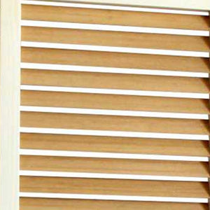 67" Natural Wood Folding Three Panel Screen Room Divider