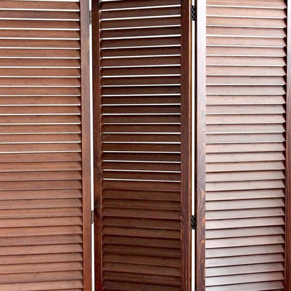 47" X 67" Brown Wood  Screen